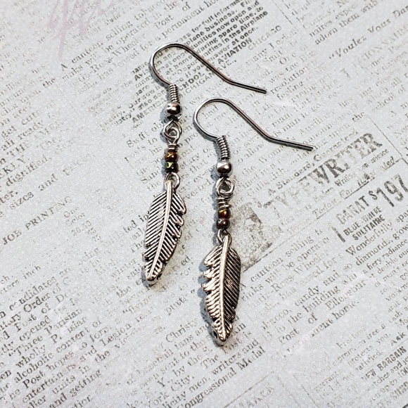 Feather Earrings - Picture 3 of 5